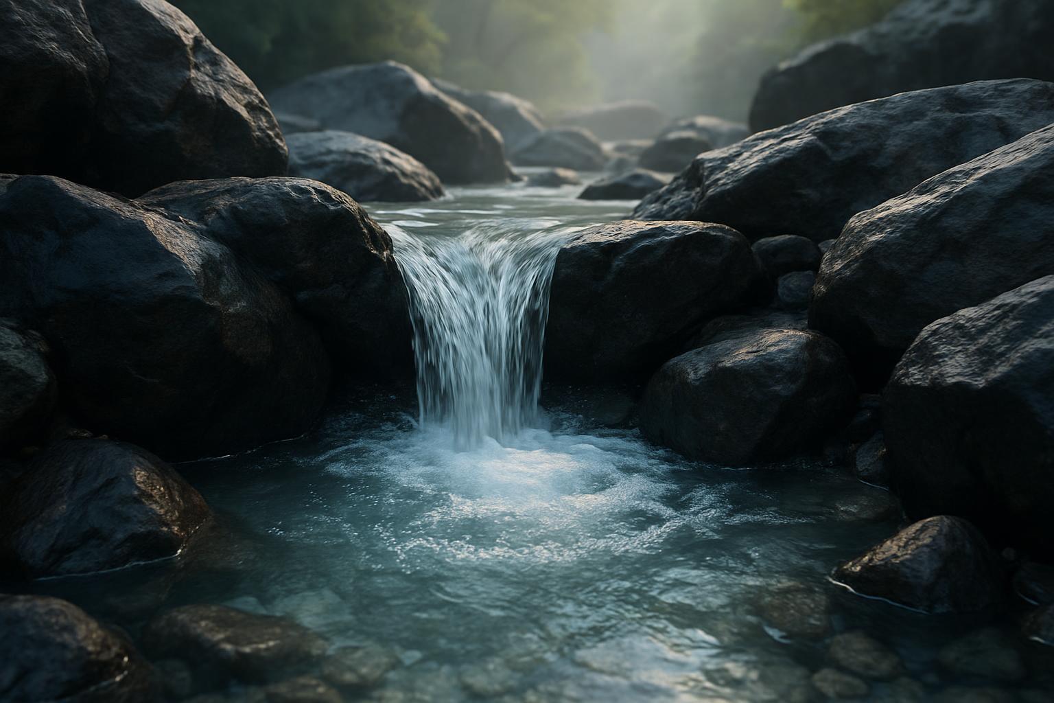 水源地采集点特写