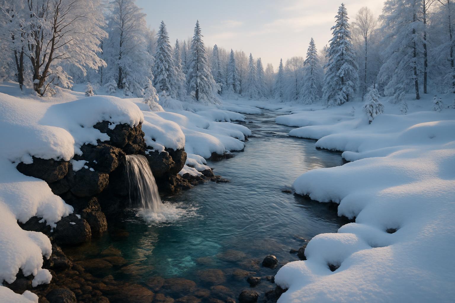 水源地冬季景观